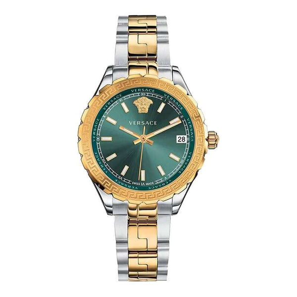 Versace Hellenyium Two-Tone Green Dial Women's Watch  V12050015 - The Watches Men & CO