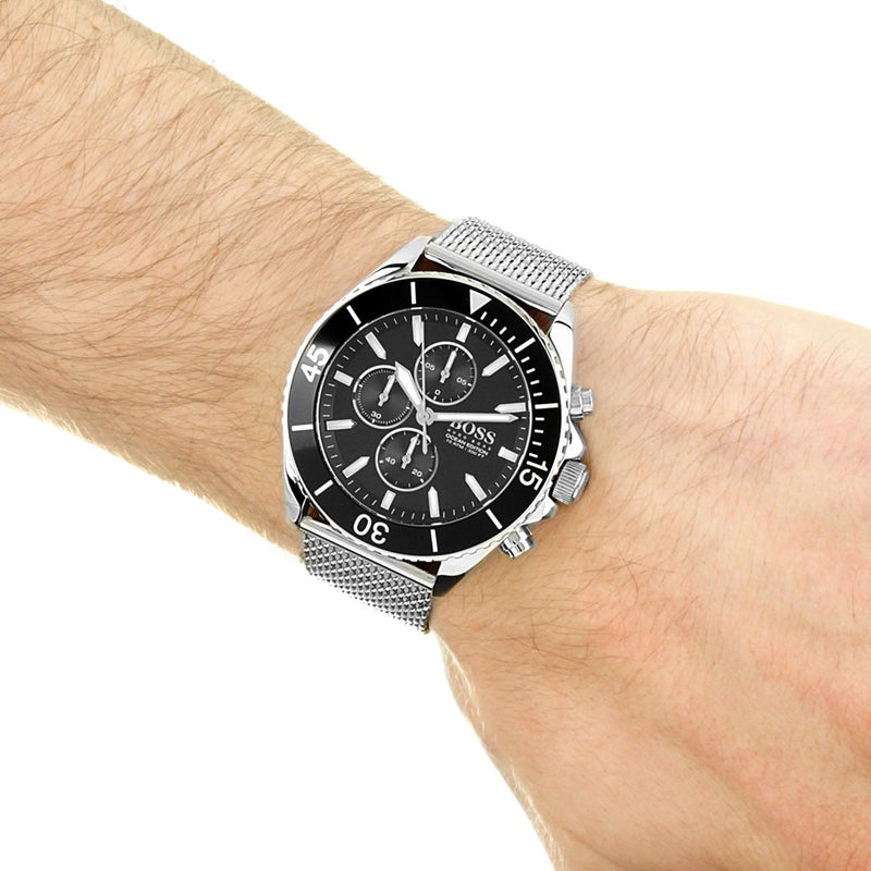 Hugo Boss Ocean Edition Chronograph Black Dial Men's Watch#1513701 - The Watches Men & CO #4