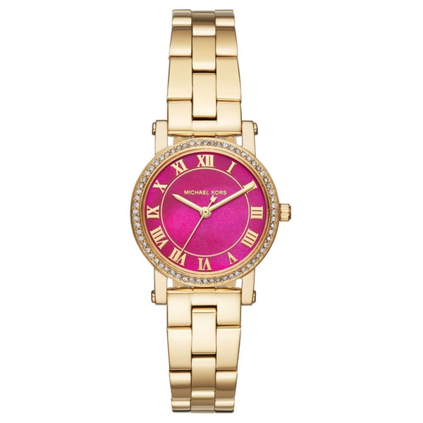 Michael Kors Petite Norie Pink Dial Women's Watch  MK3708 - The Watches Men & CO