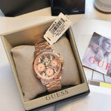 Guess Mini Sunrise Multi-Function Rose Gold Tone Ladies Watch W0448L9 - The Watches Men & CO #3