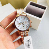 Michael Kors Ritz Champagne White Dial Tri-Tone Ladies Watch MK5642 - The Watches Men & CO #5