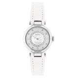 Coach Cary White Leather Strap Women's Watch  14503893 - The Watches Men & CO