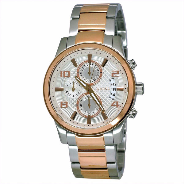 Guess Exec Chronograph Dial Two-Tone Men's Watch  W0075G2 - The Watches Men & CO