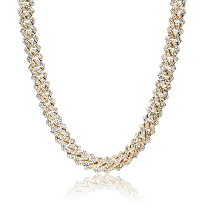 Big Daddy 15mm Gold & Diamond Link Chain