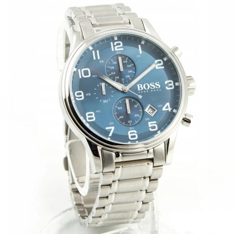 Hugo Boss Aeroliner Chronograph Blue Dial Men's Watch#1513183 - The Watches Men & CO #2