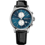 Hugo Boss Jet Chronograph Black Leather Men's Watch  1513283 - The Watches Men & CO