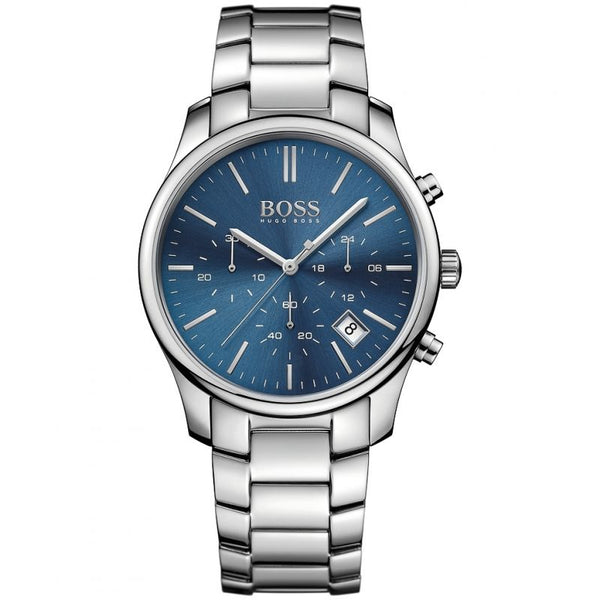 Hugo Boss Commander Chronograph Blue Dial Men's Watch   1513434 - The Watches Men & CO