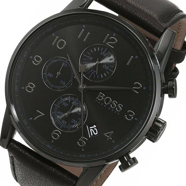 Hugo Boss Navigator Chronograph Black Dial Men's Watch#1513497 - The Watches Men & CO #2