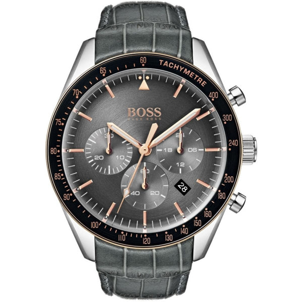 Hugo Boss Trophy Chronograph Grey Dial Men's Watch #1513628 - The Watches Men & CO