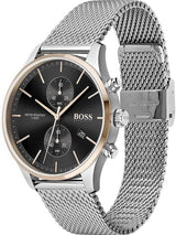 Hugo Boss Associate Silver Mesh Men's Watch 1513805 - The Watches Men & CO #2