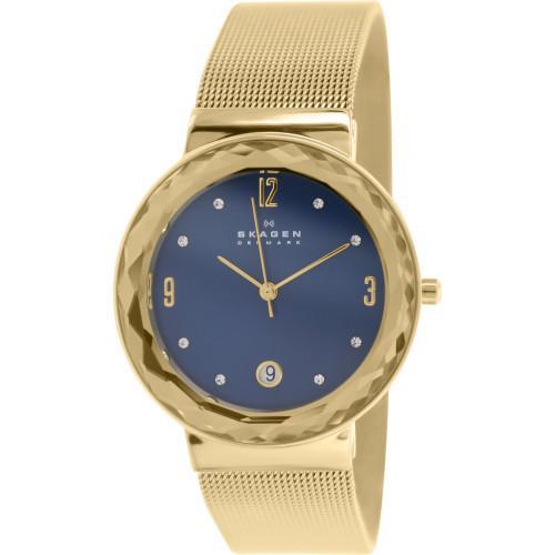 Skagen Leonora Gold Mesh Ladies Watch  SKW2181 - The Watches Men & CO