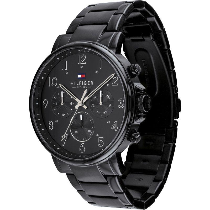 Tommy Hilfiger Multi-function Black Steel Men's Watch 1710383 - The Watches Men & CO #3