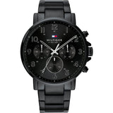 Tommy Hilfiger Multi-function Black Steel Men's Watch  1710383 - The Watches Men & CO