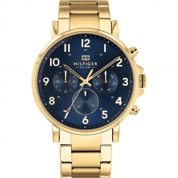 Tommy Hilfiger Multi-function Gold Steel Men's Watch  1710384 - The Watches Men & CO