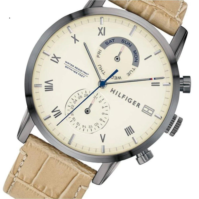Tommy Hilfiger Multi-function Leather Men's Watch 1710399 - The Watches Men & CO #3