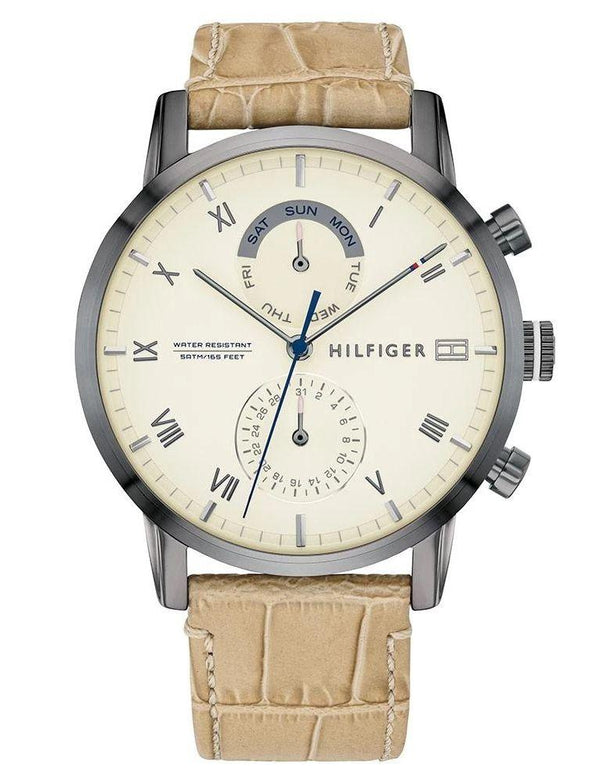 Tommy Hilfiger Multi-function Leather Men's Watch  1710399 - The Watches Men & CO