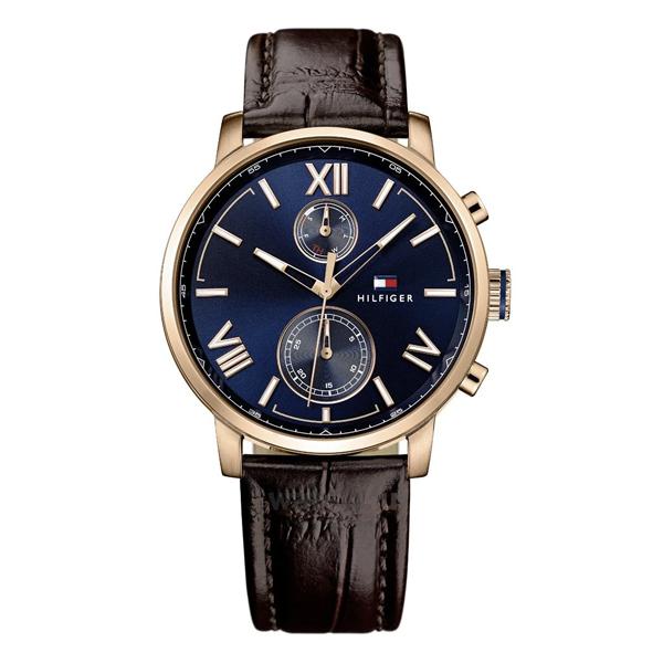 Tommy Hilfiger Quartz Leather Strap Blue Dial Men’s Watch  1791308 - The Watches Men & CO