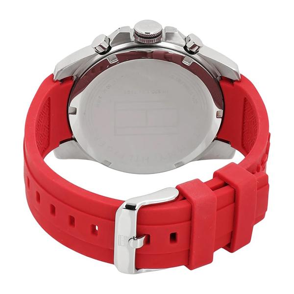 Tommy Hilfiger Men's Red Silicone Sports Watch 1791351 - The Watches Men & CO #3