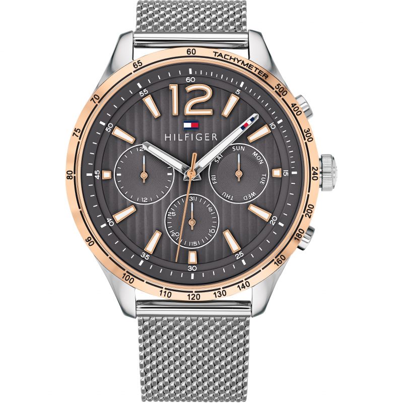 Tommy Hilfiger Chronograph Grey Dial Men's Watch  1791466 - The Watches Men & CO