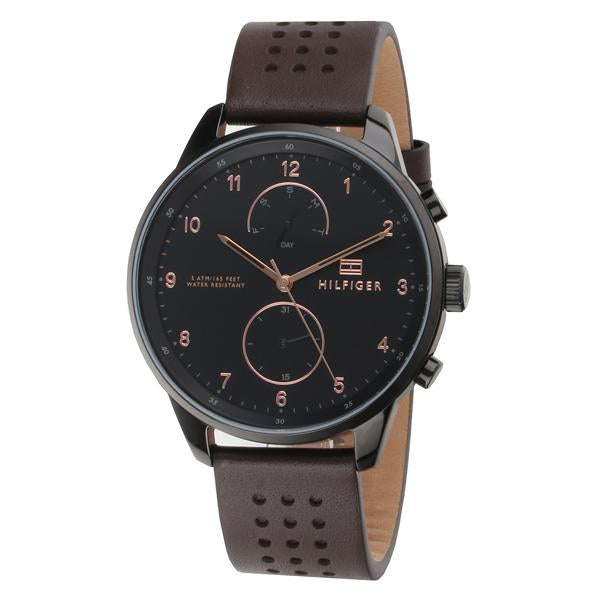 Tommy Hilfiger Modern Brown Leather Men's Watch  1791577 - The Watches Men & CO