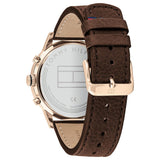 Tommy Hilfiger Multi-function Dark Brown Leather Men's Watch 1791631 - The Watches Men & CO #4