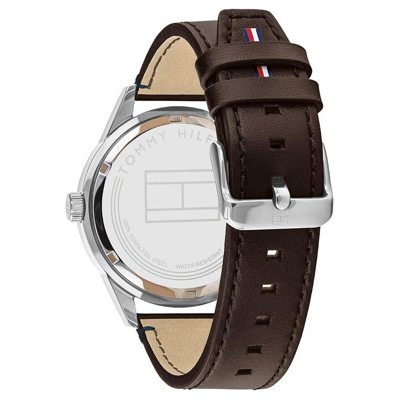 Tommy Hilfiger Multi-function Brown Leather Men's Watch 1791637 - The Watches Men & CO #4