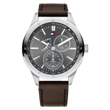 Tommy Hilfiger Multi-function Brown Leather Men's Watch  1791637 - The Watches Men & CO