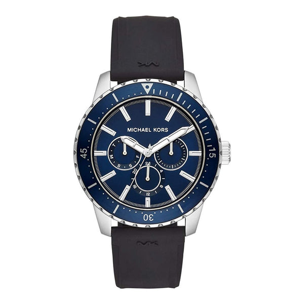 Michael Kors Cunningham Multifunction Black Silicon Men's Watch  MK7160 - The Watches Men & CO