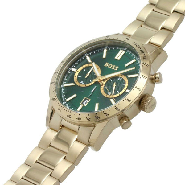 Hugo Boss Allure Green Dial Gold Men's Watch 1513923 - The Watches Men & CO #2