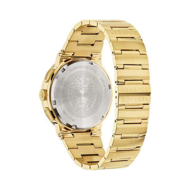 Versace Greca Gold Chronograph Men's Watch VEZ900421 - The Watches Men & CO #3