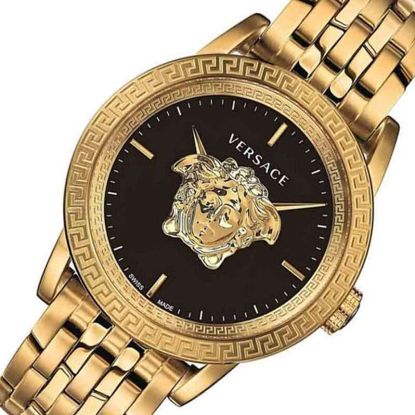 Versace Gold Stainless Steel Black Dial Men's Watch VERD00818 - The Watches Men & CO #2