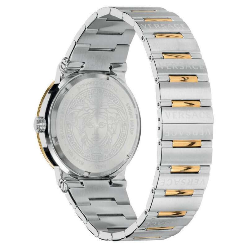 Versace Greca Two-Tone Green Dial Women's Watch VEVH00720 - The Watches Men & CO #2