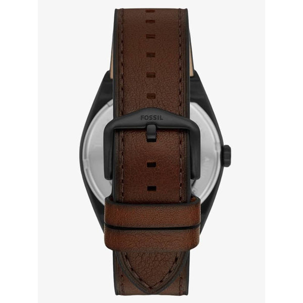 Fossil Everett Automatic Dark Brown Leather Men's Watch ME3207