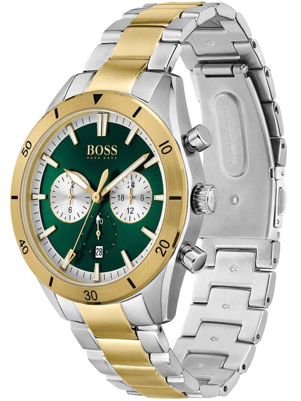 Hugo Boss Santiago Two Tone Chronograph Men's Watch 1513872 - The Watches Men & CO #2