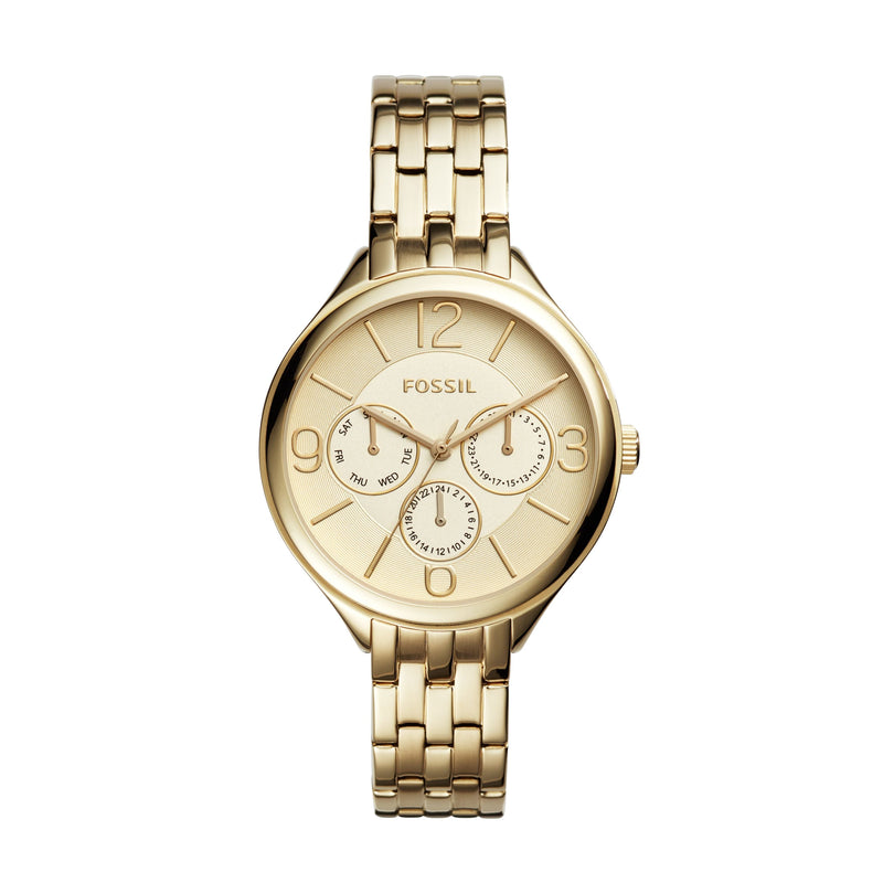 Fossil Suitor Multifunction Gold-Tone Stainless Steel Women's Watch  BQ3128 - The Watches Men & CO