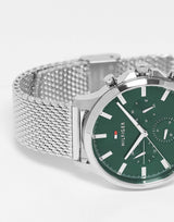 Tommy Hilfiger Ryder Green Dial Mesh Men's Watch 1710499 - The Watches Men & CO #3