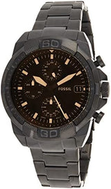 Fossil Bronson Black Stainless Steel Men's Watch FS5876