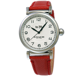 Coach Madison Red Leather Strap Women's Watch 14502407