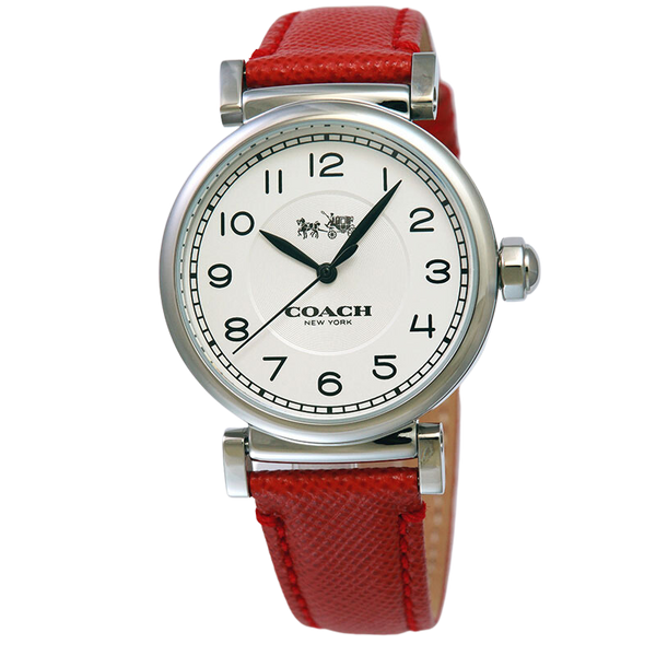 Coach Madison Red Leather Strap Women's Watch 14502407