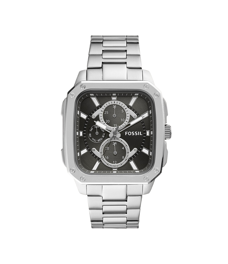 Fossil Multifunction Silver Stainless Steel Men's Watch BQ2655
