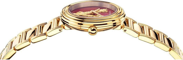 Versace Virtus Gold Mini Red Dial Women's Watch VET300321 - The Watches Men & CO #2