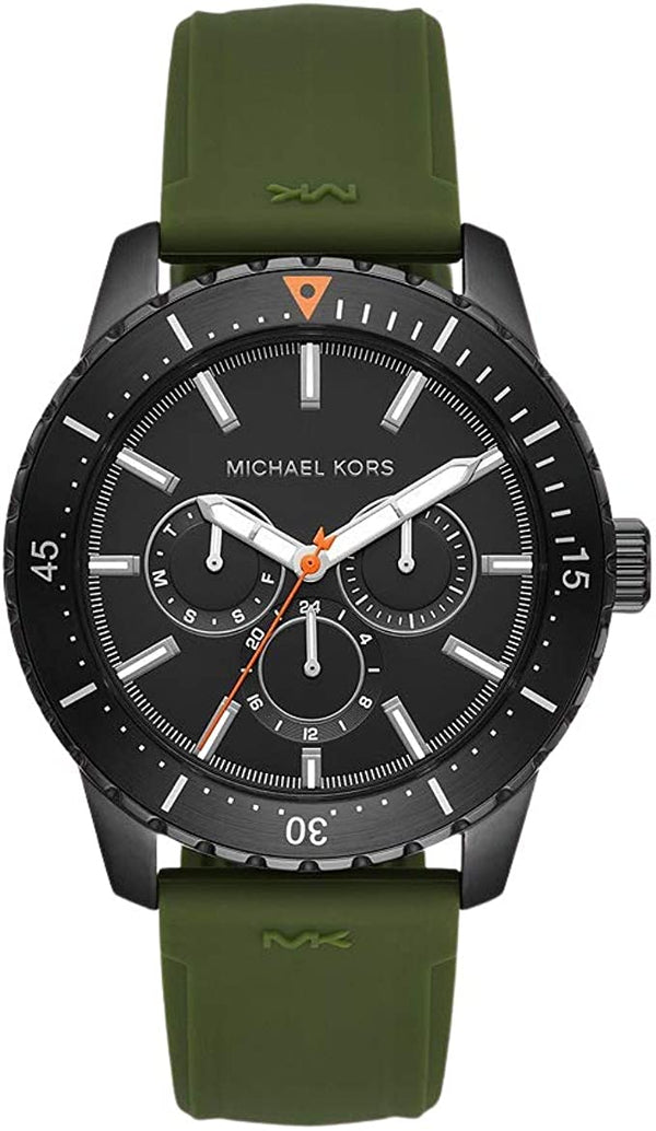 Michael Kors Cunningham Multifunctional Green Strap Men's Watch  MK7165 - The Watches Men & CO