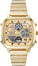 Retro Watch Analog-Digital Gold-Tone Men's Watch FS5889