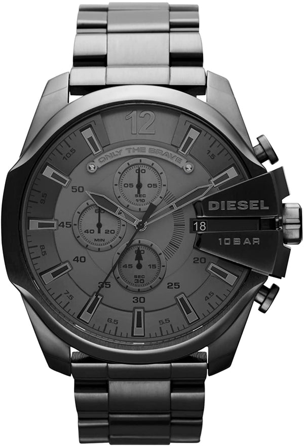 Diesel Mega Chief Chronograph Grey Dial Gunmetal Men's Watch DZ4282