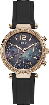 Guess Women's Stainless Steel Quartz Watch with Silicone Strap Women's Watch  GW0113L2 - The Watches Men & CO