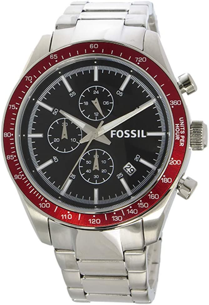 Fossil Chronograph Black Dial Stainless Steel Men's Watch  BQ2086 - The Watches Men & CO