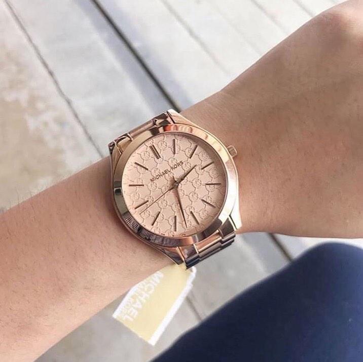 Michael Kors Runway Rose Gold Ladies Watch MK3336 - The Watches Men & CO #6
