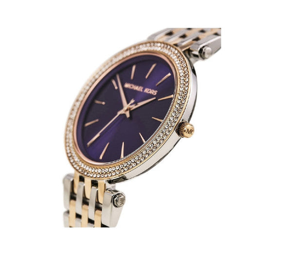 Michael Kors Two Tone Darci Purple Dial Women's Watch MK3353 - The Watches Men & CO #2