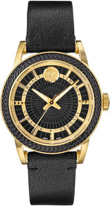 Versace Code Quartz Men's Black Guilloche Dial Watch VEPO00320