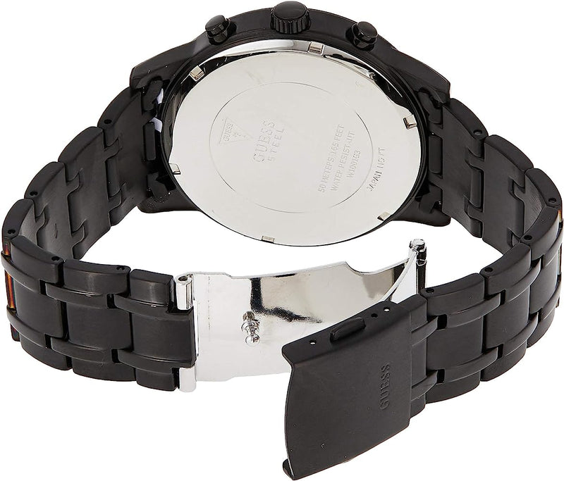Guess Men’s Chronograph Stainless Steel Black Men's Watch W0522G2 - The Watches Men & CO #2